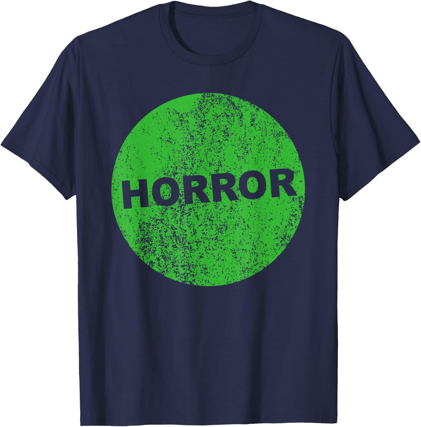 Horror VHS sticker 80s 90s film video store rental retro T-Shirt - T-Shirt | Navy