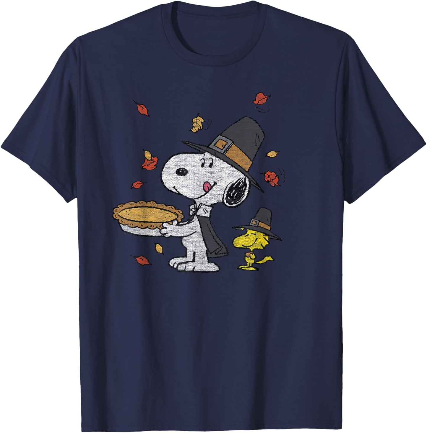 Peanuts - Thanksgiving Scene T-Shirt - T-Shirt | Navy