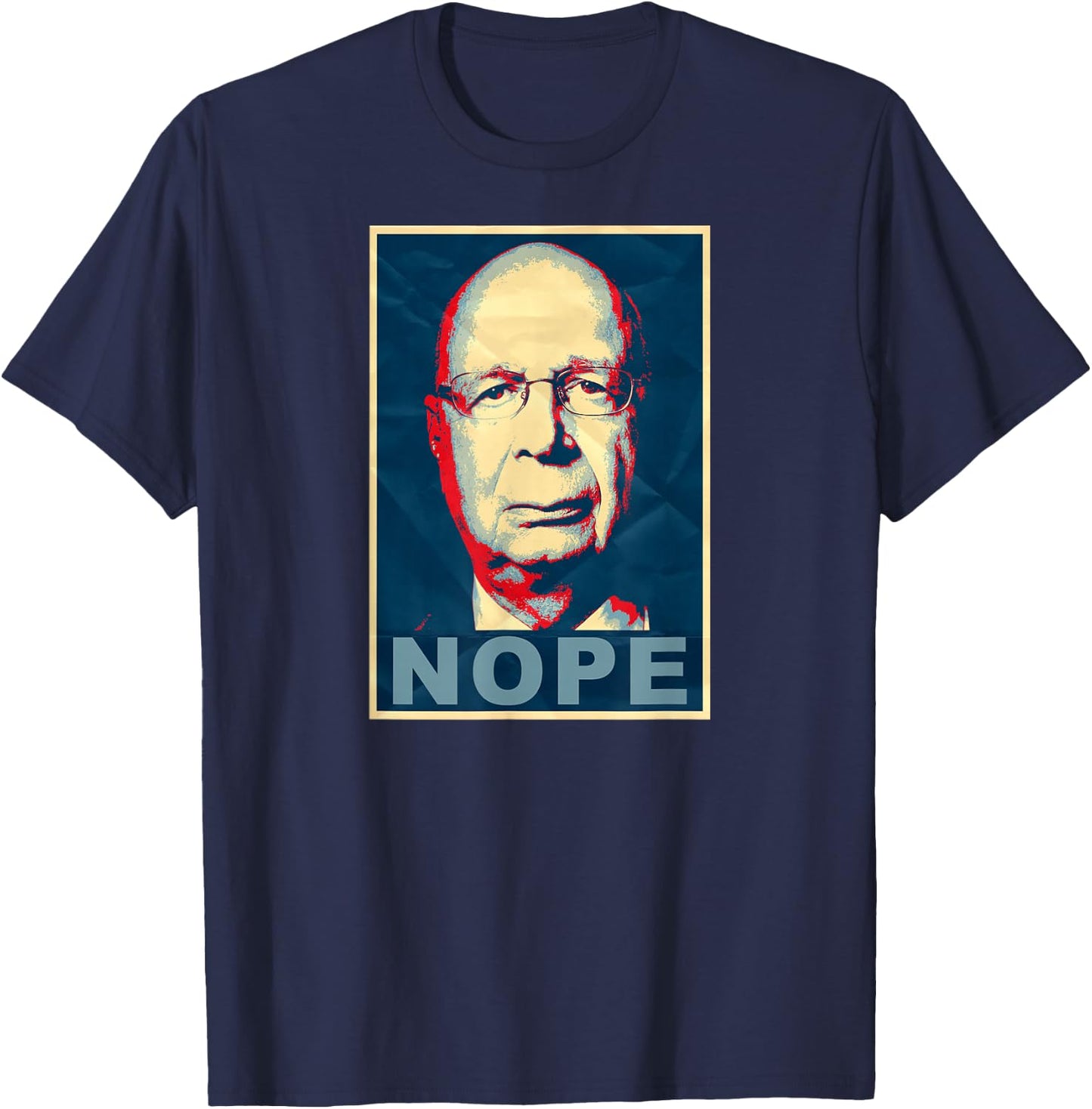 Klaus Schwab Nope T-Shirt - T-Shirt | Navy
