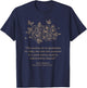 Jane Austen Dark Academia Bookish Bookworm Literary Novel T-Shirt - T-Shirt | Navy
