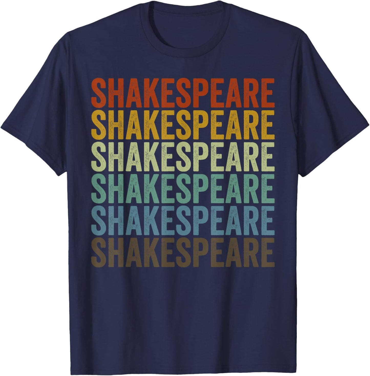 Shakespeare Retro T-Shirt - T-Shirt | Navy