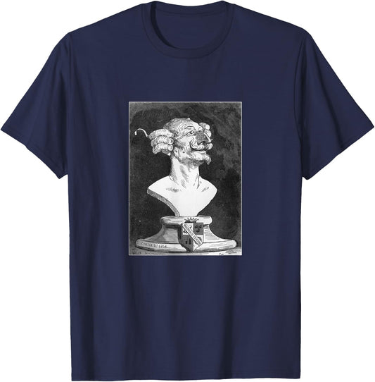 Gustave Doré Baron Von Munchausen "The Baron” Retro Art T-Shirt - T-Shirt | Navy