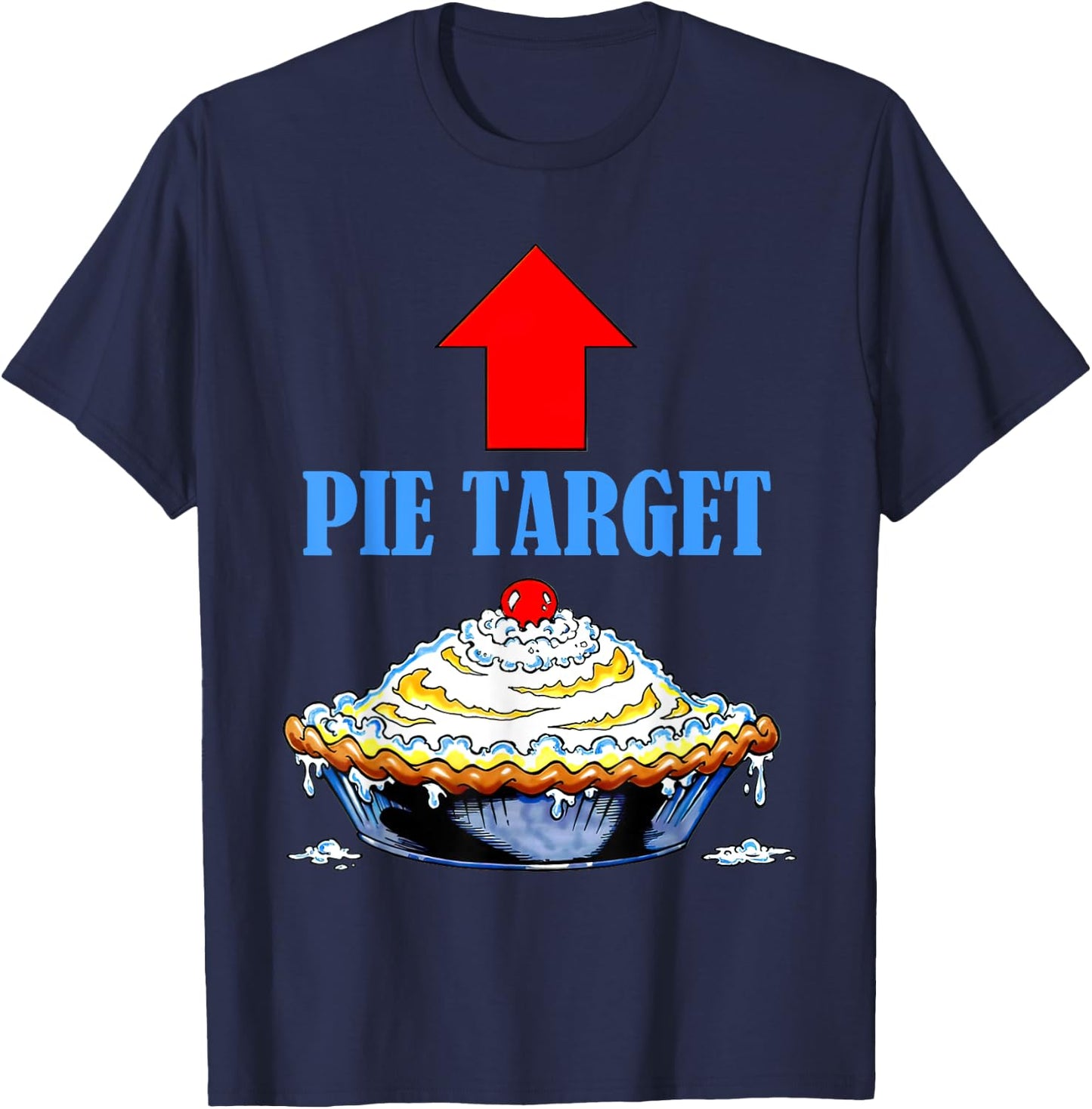 Pie Universe Boys -Adults Classic Fit , Black, Small T-Shirt - T-Shirt | Navy