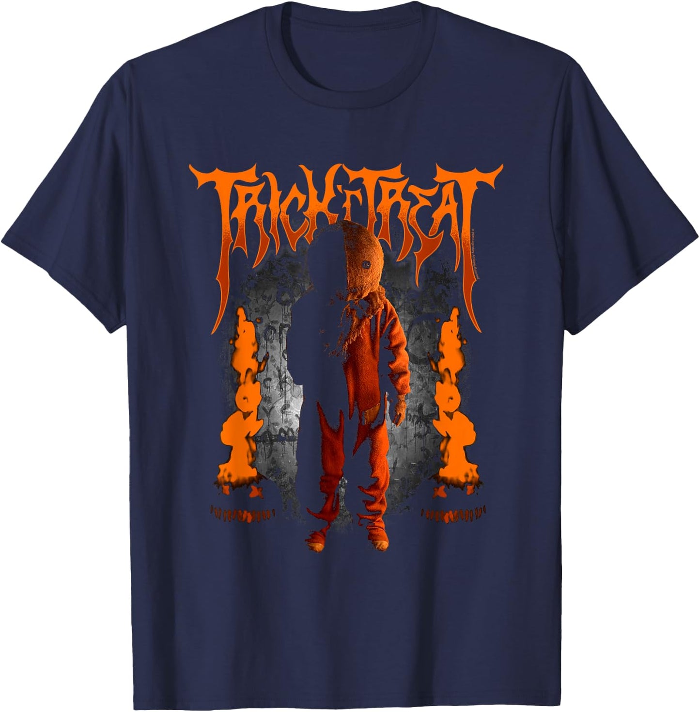Trick 'r Treat Sam with Creepy Logo T-Shirt - T-Shirt | Navy