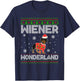 Weenie Wiener Dog Doxie Design Dackel Christmas Dachshund T-Shirt - T-Shirt | Navy