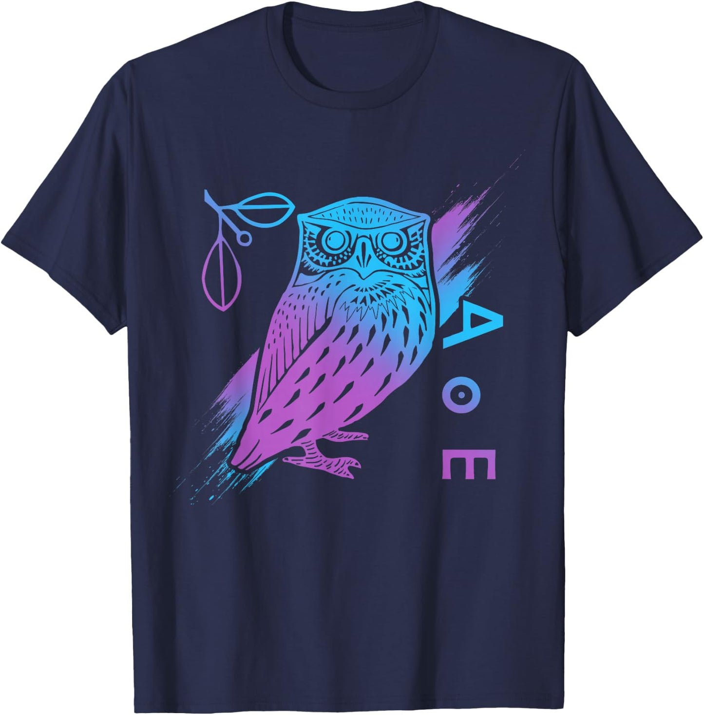 Athena's Owl - Greek Mythology - Ancient Greece T-Shirt - T-Shirt | Navy