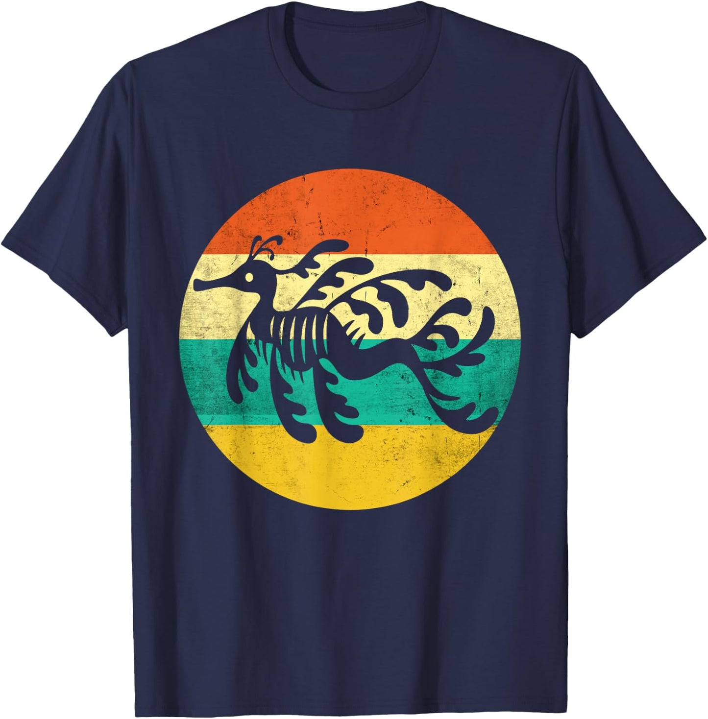Love Leafy Seadragon Lover Vintage Leafy Sea Dragon T-Shirt - T-Shirt | Navy