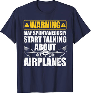 Funny Pilot Art Women Aviation Pilot Airplane Lovers T-Shirt - T-Shirt | Navy