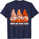 Renal Cell Carcinoma Awareness Month Orange Ribbon Gnomies T-Shirt - T-Shirt | Navy