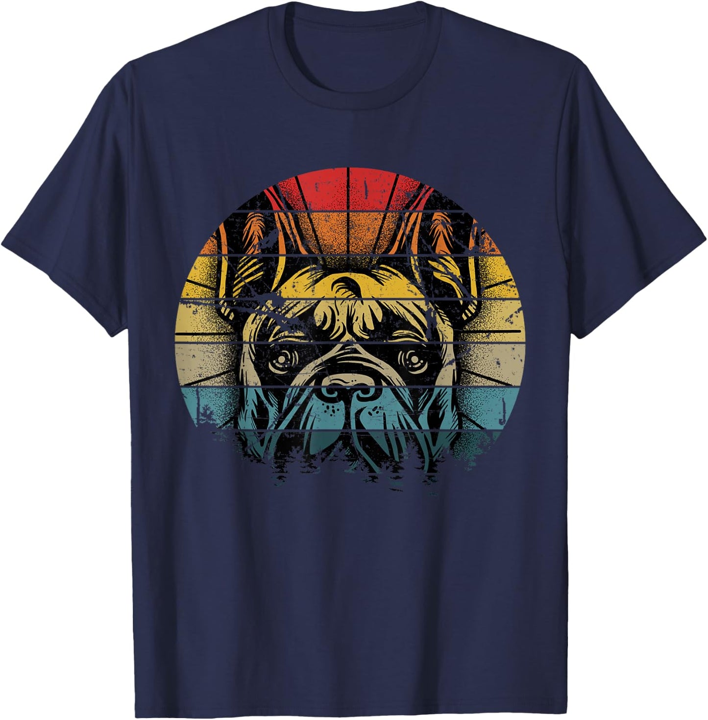 French Bulldog Gift Frenchie Dog Lover Women Men Dogfather T-Shirt - T-Shirt | Navy