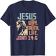 Jesus Men Women Kids Fun Christian Bible Faith Jesus T-Shirt - T-Shirt | Navy
