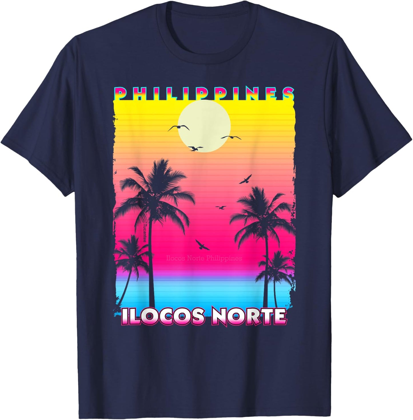 Ilocos Norte Philippines ilocano 90ss Vacations Filipino T-Shirt - T-Shirt | Navy