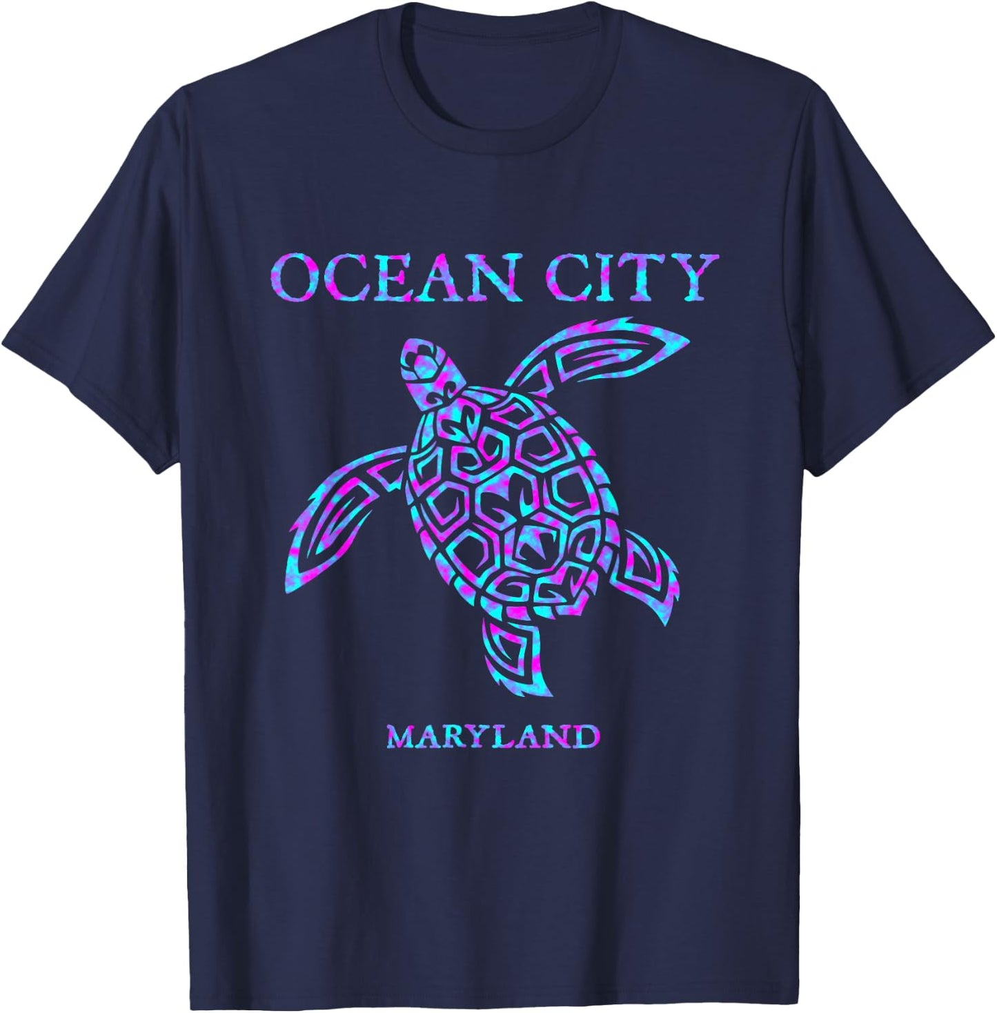 Ocean City Maryland Sea Turtle Boys Girls Toddler T-Shirt - T-Shirt | Navy