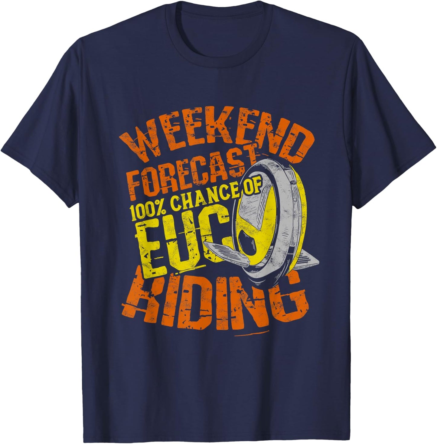 Electric Unicycle EUC Monowheel Electric Unicycle T-Shirt - T-Shirt | Navy