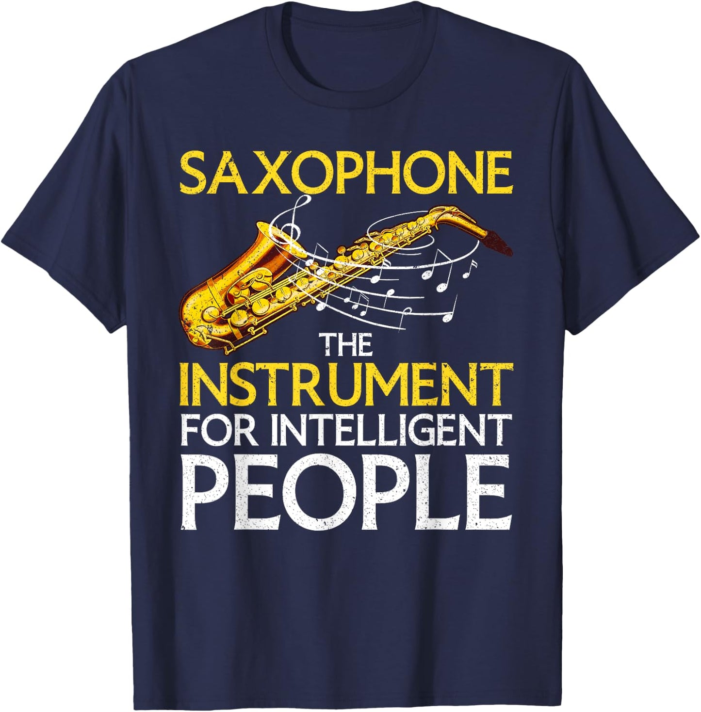 Cool Saxophone Art Women Kids Sax Saxophone Player T-Shirt - T-Shirt | Navy