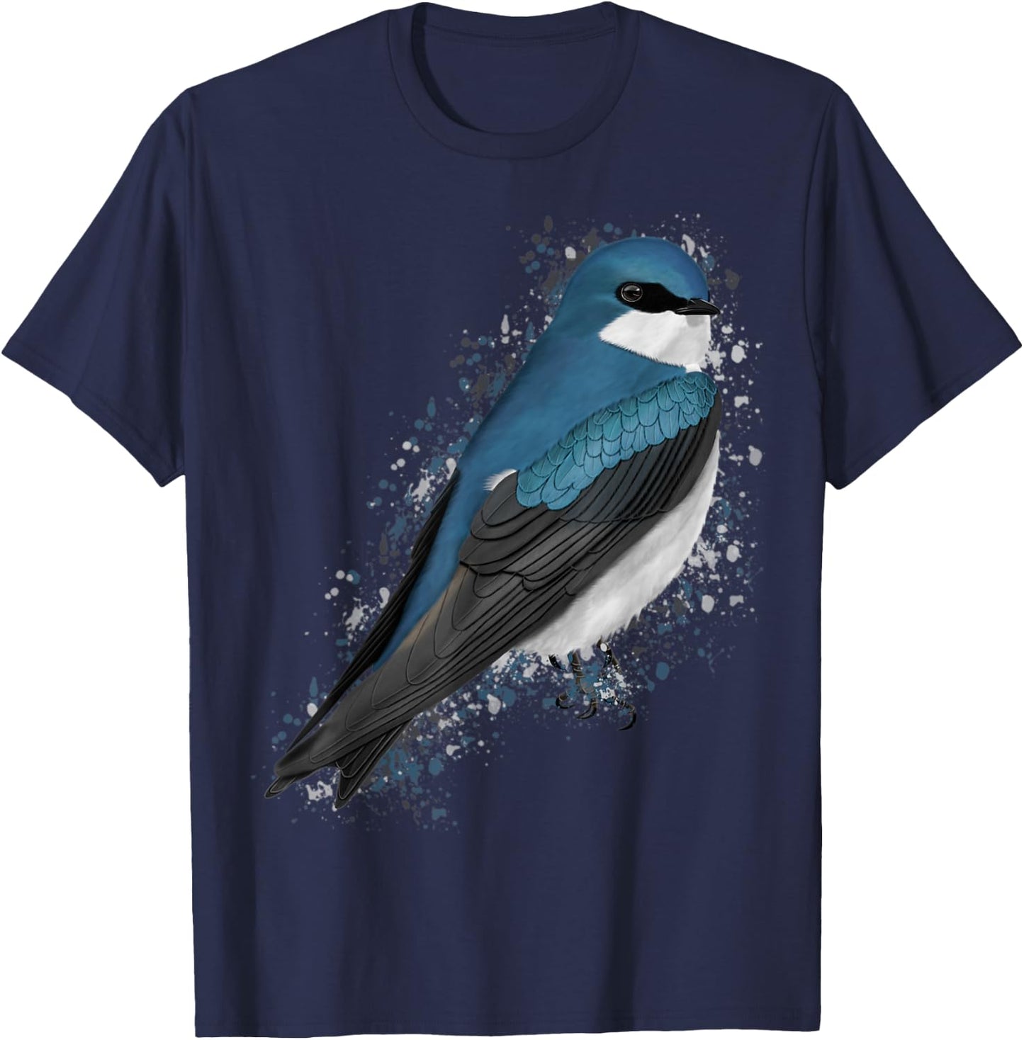 Tree Swallow Bird Birder Birdlover Birdwatcher Animal T-Shirt - T-Shirt | Navy