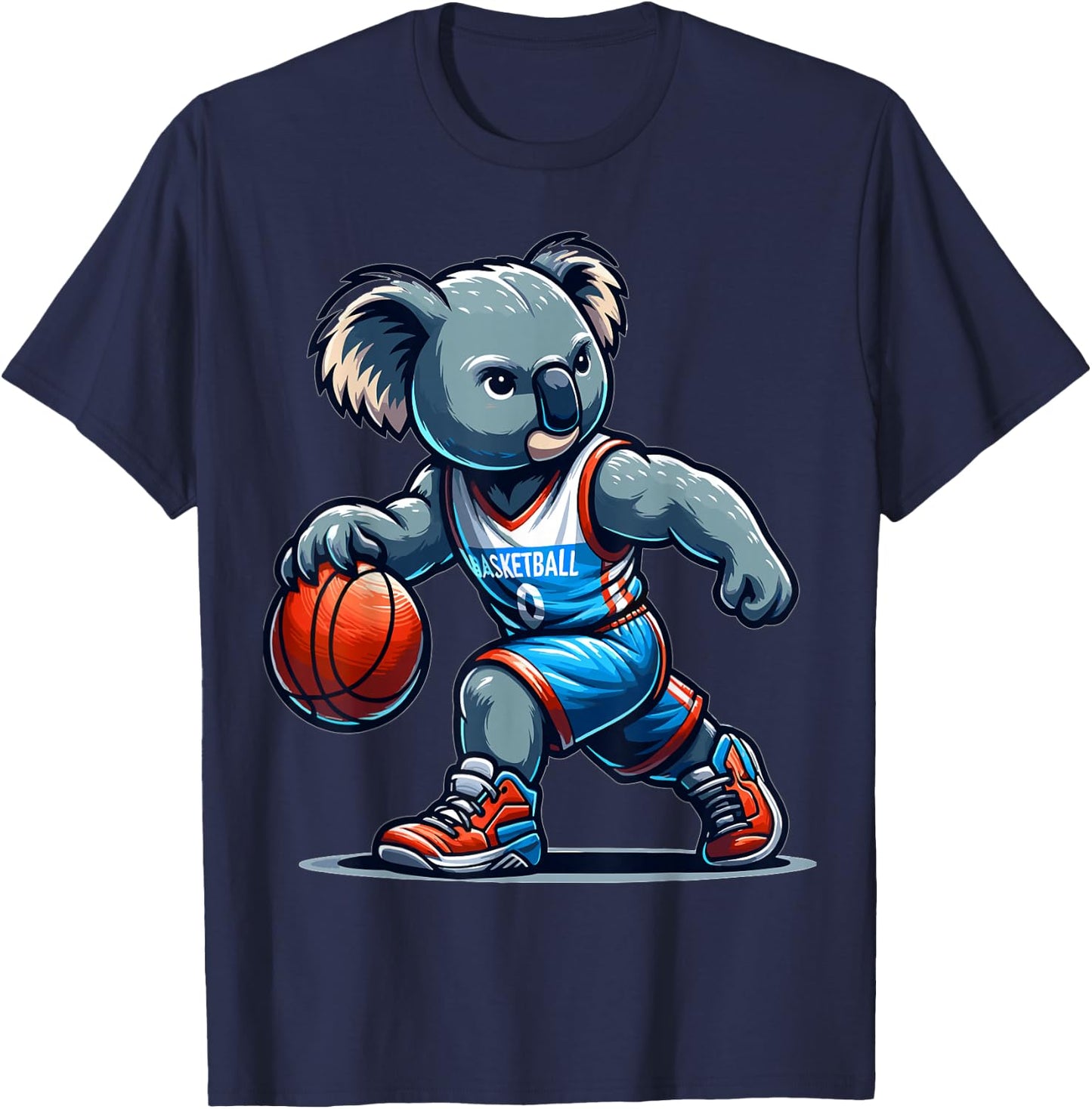 Basketball Koala Bear for Koala Bear lovers and Koala Bear T-Shirt - T-Shirt | Navy