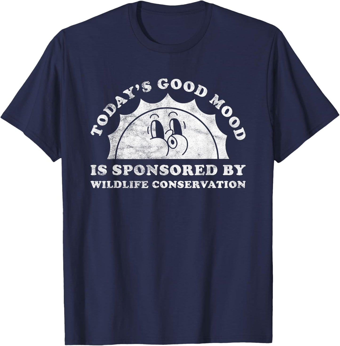 Funny Cute Retro Wildlife Conservation Animal Conservation T-Shirt - T-Shirt | Navy