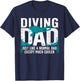Cool Scuba Diving For Dad Men Ocean Scuba Diver Instructor T-Shirt - T-Shirt | Navy