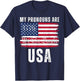 My Pronouns Are USA, We the People, 4th of July Men Women T-Shirt - T-Shirt | Navy