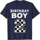 Kids Birthday Boy 2 Two Race Car 2nd Birthday Racing Car Driver T-Shirt - T-Shirt | Navy