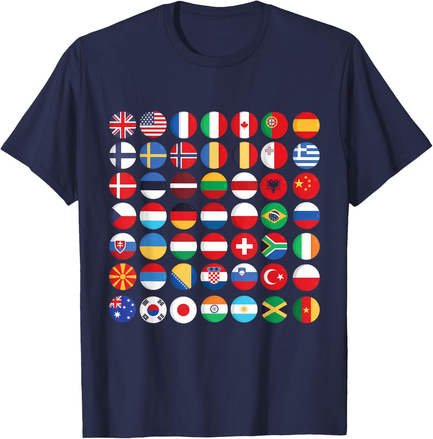 Flags of the Countries of the World,International flag T-Shirt - T-Shirt | Navy