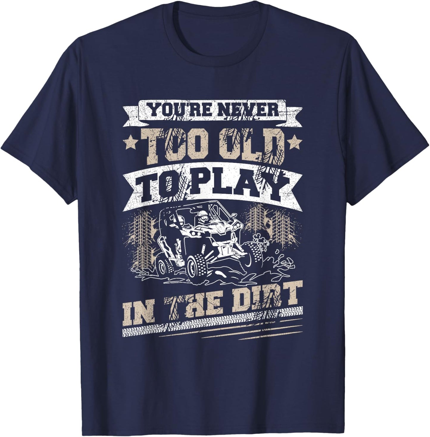 UTV SXS Riding Design for a UTV Lover T-Shirt - T-Shirt | Navy