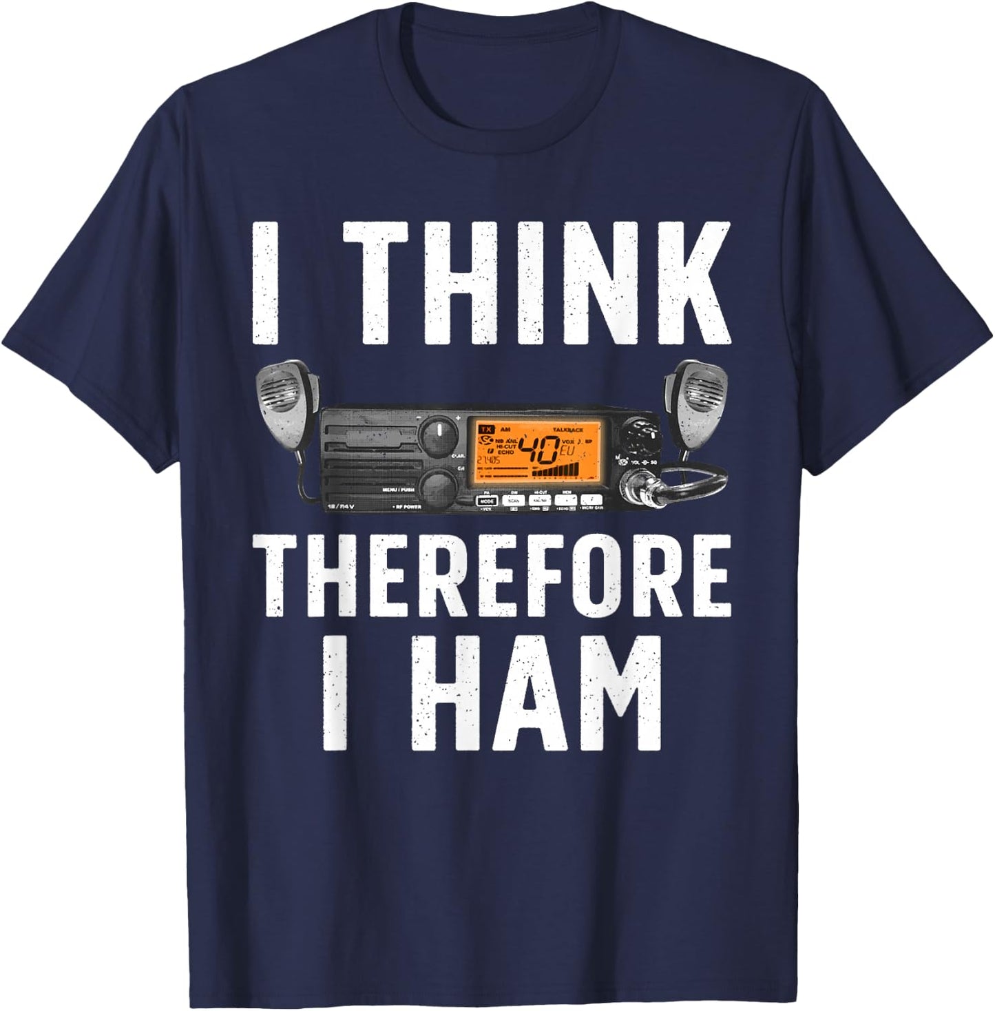 Funny Ham Radio Art Women Ham Operator Amateur Radio T-Shirt - T-Shirt | Navy