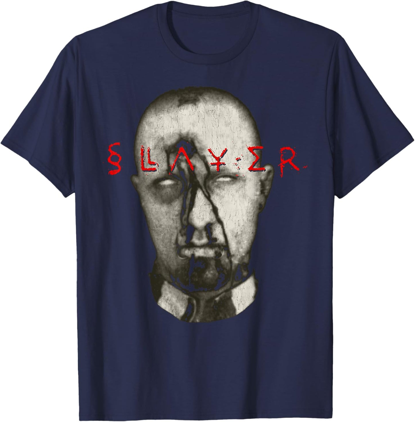 Slayer – Soldier Head T-Shirt - T-Shirt | Navy