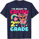 I'm Ready To Crush 2nd Grade Owl First Day Of School Girls T-Shirt - T-Shirt | Navy
