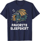 Dragon Dragons Nap Sleeping Sleep Pajama Nightgown T-Shirt - T-Shirt | Navy