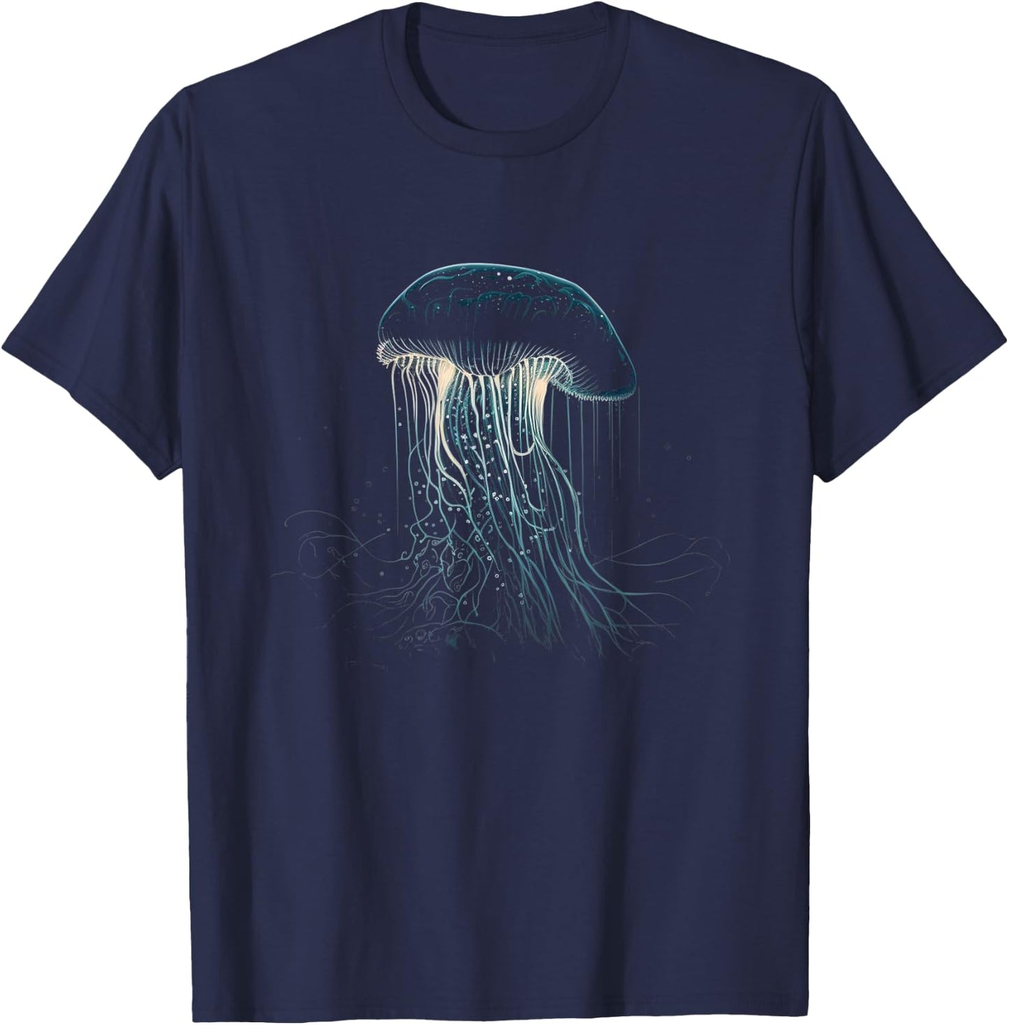 Jellyfish Ocean Animal Scuba Diving Jelly Fish T-Shirt - T-Shirt | Navy