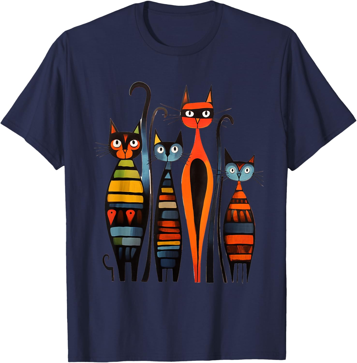 Century Art Kitten Lover Artwork Classic Cute Cat Men Women Kids T-Shirt - T-Shirt | Navy