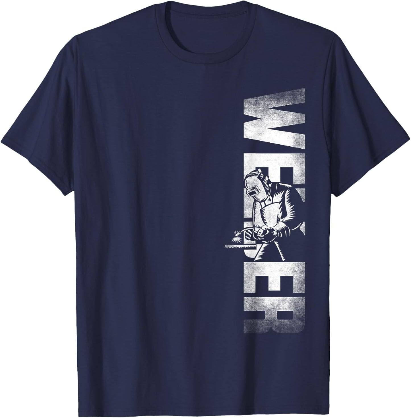 Welding Welder DA0 Welding Welder - - Black - Small - Short Sleeve - Classic Fit T-Shirt - T-Shirt | Navy