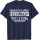Exhausted After 26.2 Miles - That's Cute Funny Ultramarathon T-Shirt - T-Shirt | Navy
