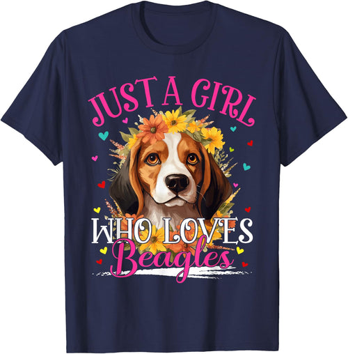 Just A Girl Who Loves Beagles Dog Girls