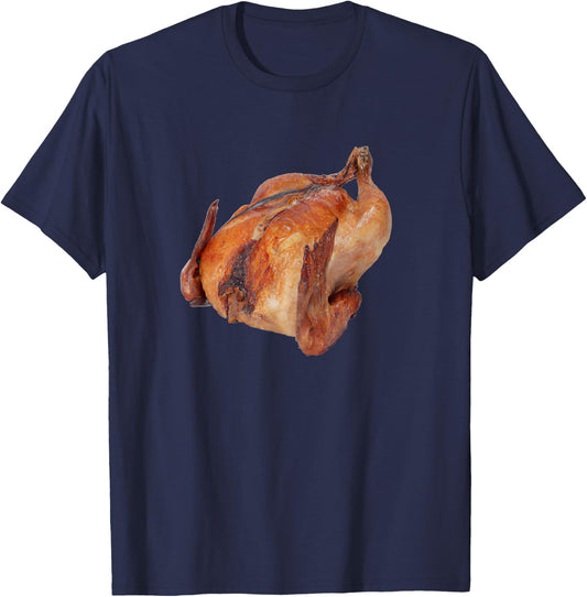 Poultry Roast Rotisserie Chicken - -Adults, Black, Small T-Shirt - T-Shirt | Navy