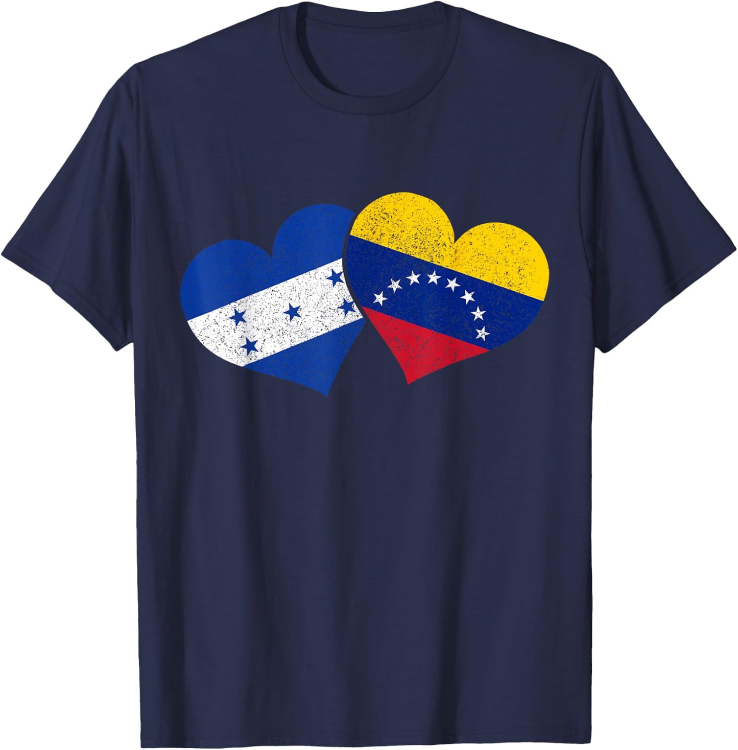 Honduras Venezuela Venezuela Honduran Flag Pride Heritage T-Shirt - T-Shirt | Navy