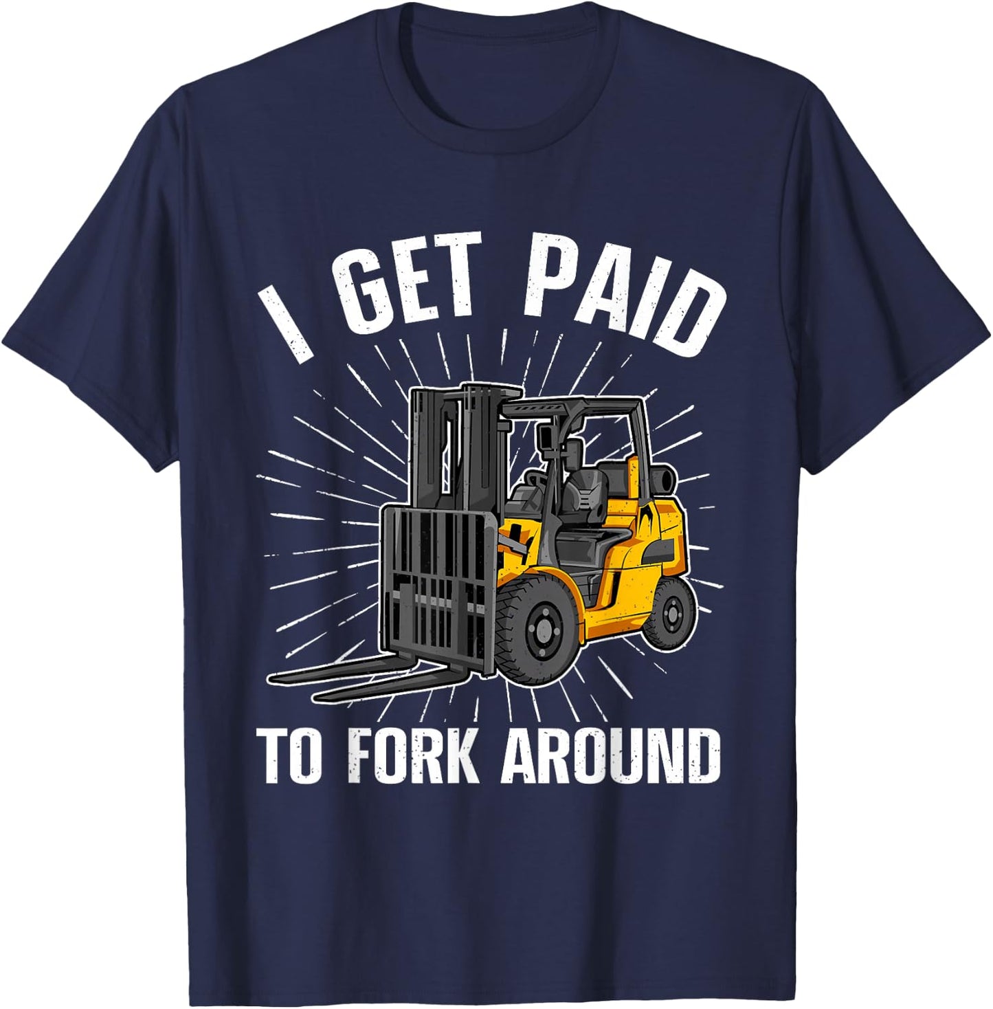 Funny Forklift Art Women Certified Forklift Drivers T-Shirt - T-Shirt | Navy