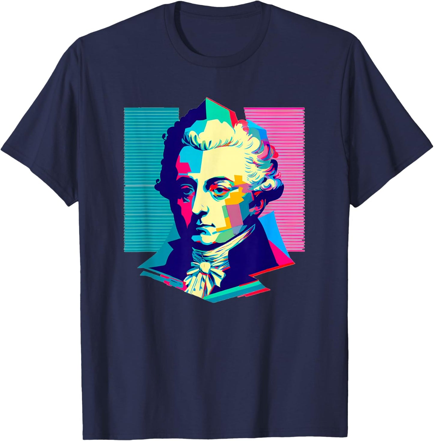Wolfgang Amadeus Mozart T-Shirt - T-Shirt | Navy