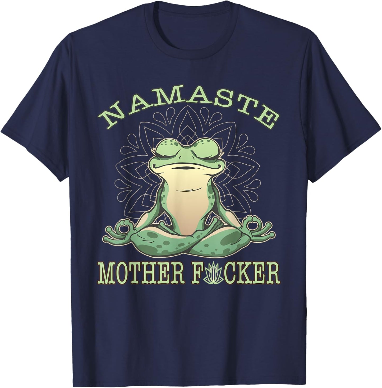 Yoga Frog Namaste T-Shirt - T-Shirt | Navy