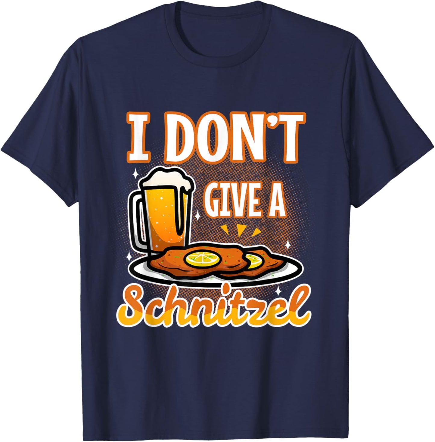 I don't give a Schnitzel T-Shirt - T-Shirt | Navy
