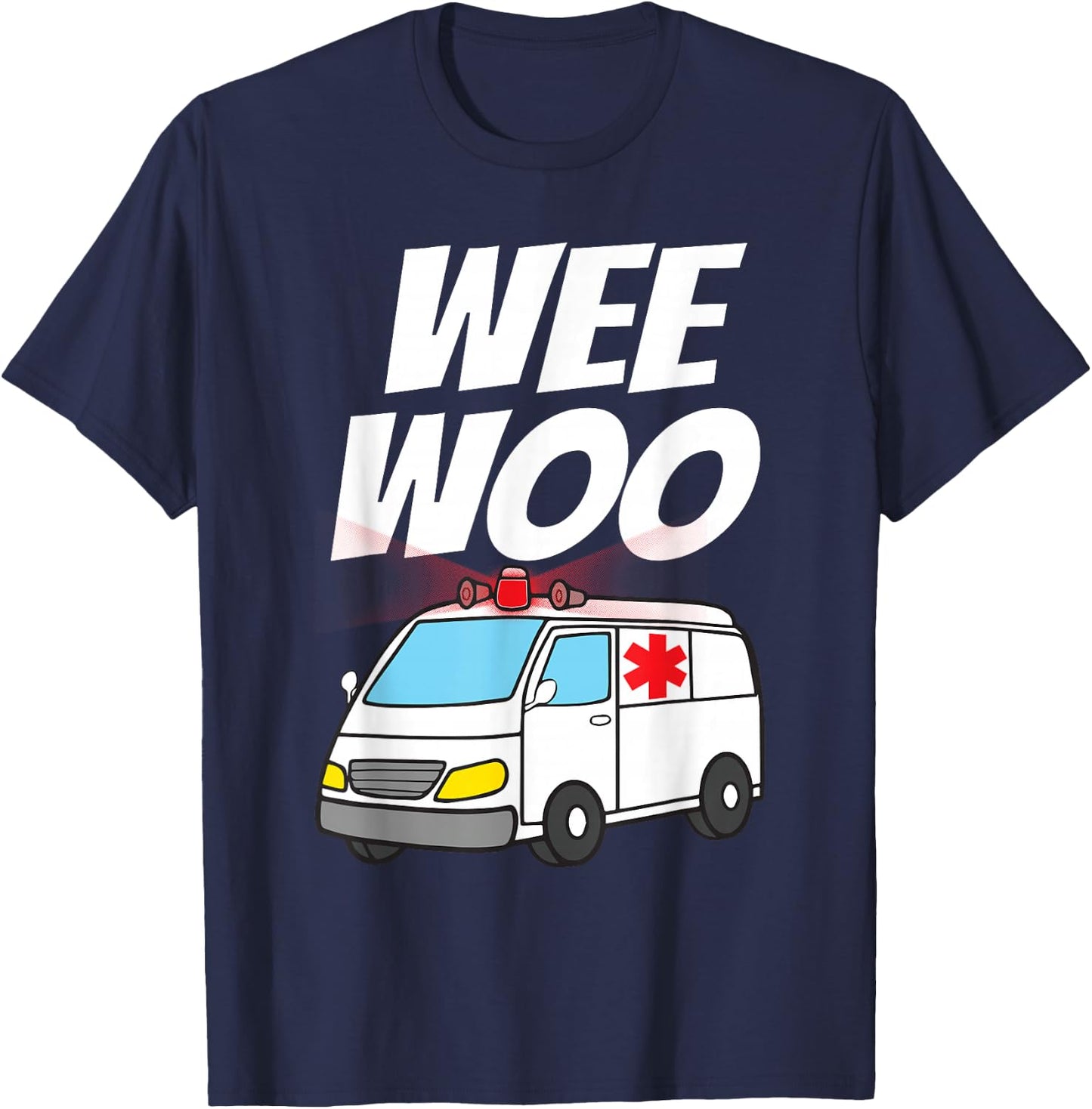 Funny EMT Ambulance Design For Kids Boys Girls EMS Paramedic T-Shirt - T-Shirt | Navy