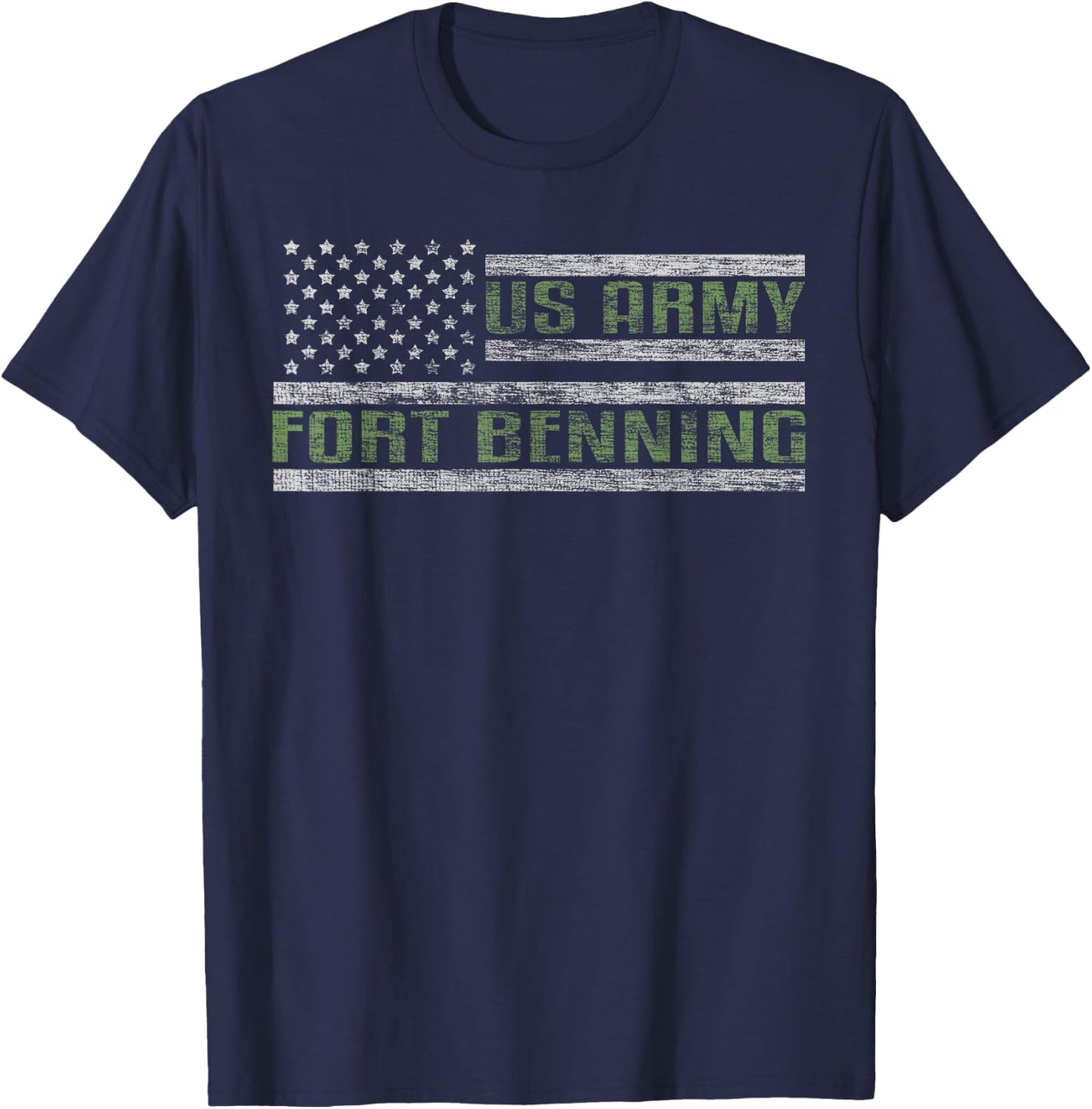 Fort Benning US Army Garrison United States Military Base T-Shirt - T-Shirt | Navy