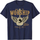 Made To Worship Psalm 95 Faith, Christian Bible Verse T-Shirt - T-Shirt | Navy