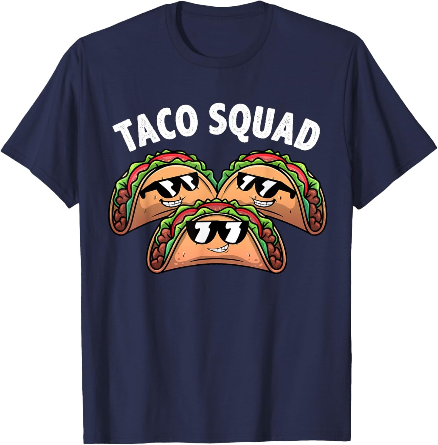 Cool Taco Design Women Kids Taco Mexican Dish Lovers T-Shirt - T-Shirt | Navy