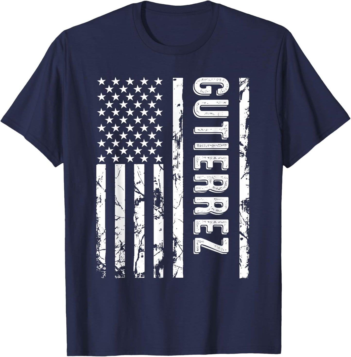 Gutierrez Last Name Funny Surname Team Family Reunion T-Shirt - T-Shirt | Navy