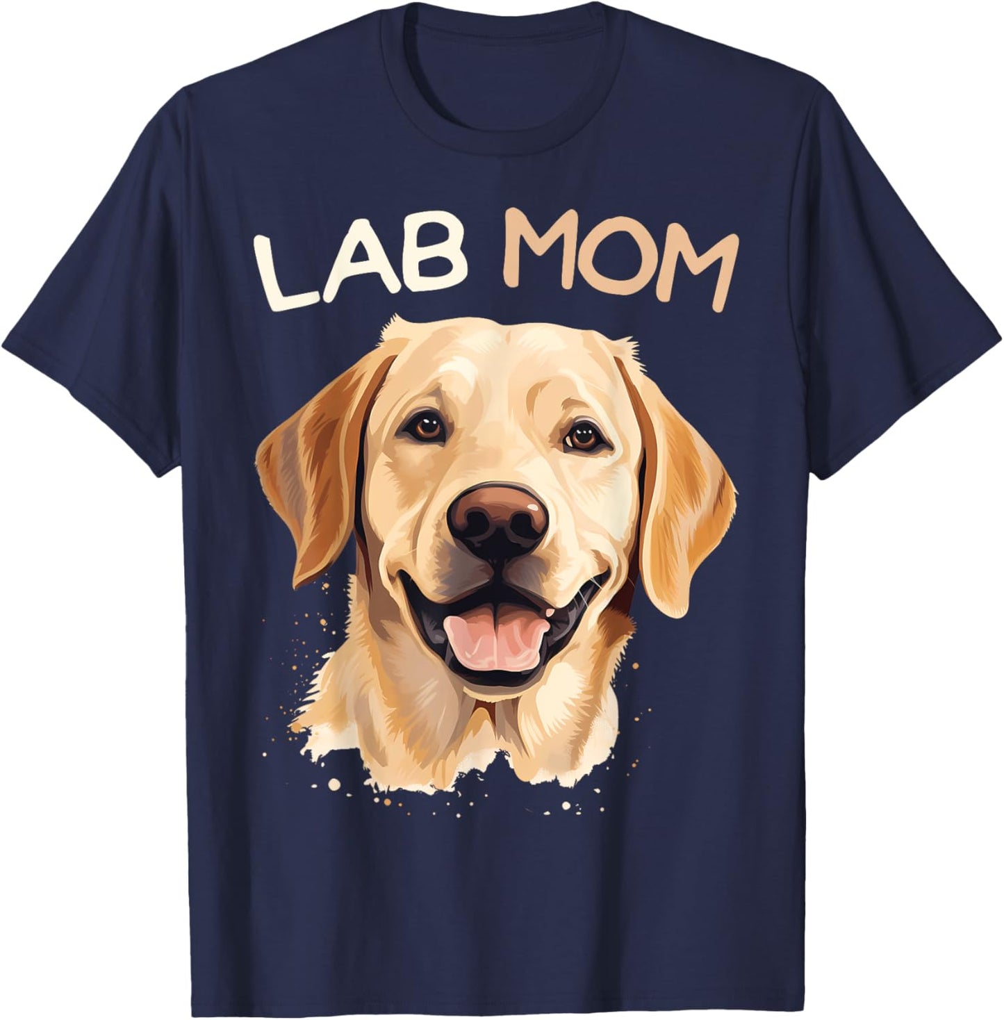 Labrador Retriever Dog Lab Mom Women T-Shirt - T-Shirt | Navy