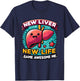 Liver Transplant Survivor Funny T-Shirt - T-Shirt | Navy