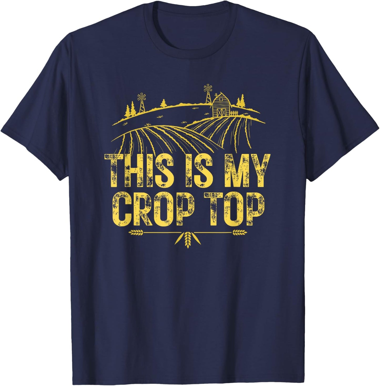 This Is My Crop Top T-Shirt - T-Shirt | Navy